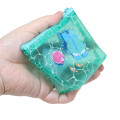 Japan Sanrio Triangular Mini Pouch - Hangyodon : Tan Summer Pool Party - 2