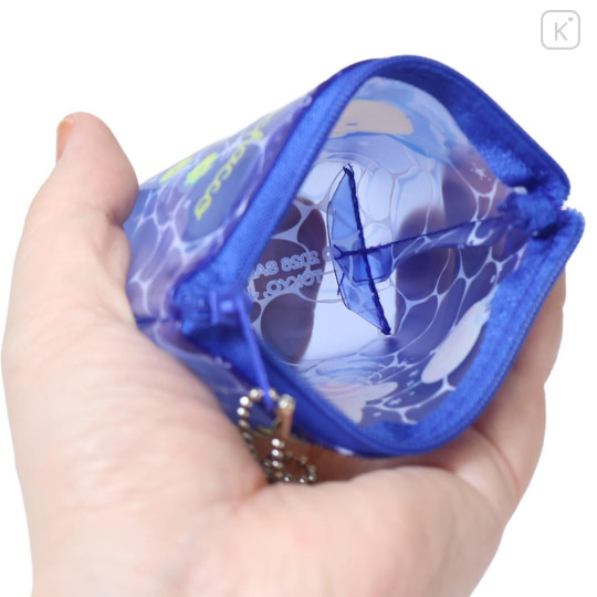 Japan Sanrio Triangular Mini Pouch - Pochacco : Tan Summer Pool Party - 3