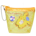 Japan Sanrio Triangular Mini Pouch - Pompompurin : Tan Summer Pool Party - 1