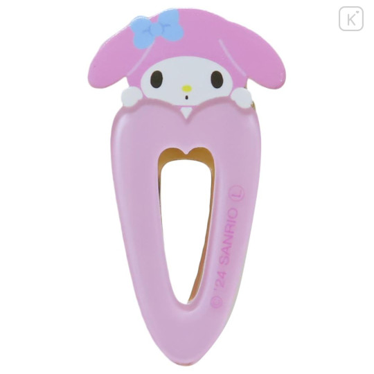 Japan Sanrio Acrylic Hair Clip - My Melody : Heart - 1