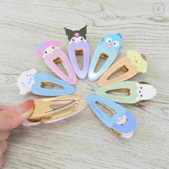 Japan Sanrio Acrylic Hair Clip - My Melody : Heart - 2