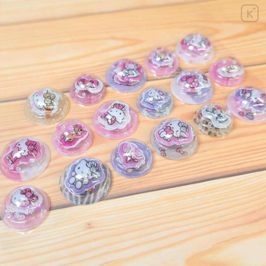 Japan Sanrio Shake Shake Capsule Seal Sticker - Hello Kitty : Leopard Gal Pop 3D - 2