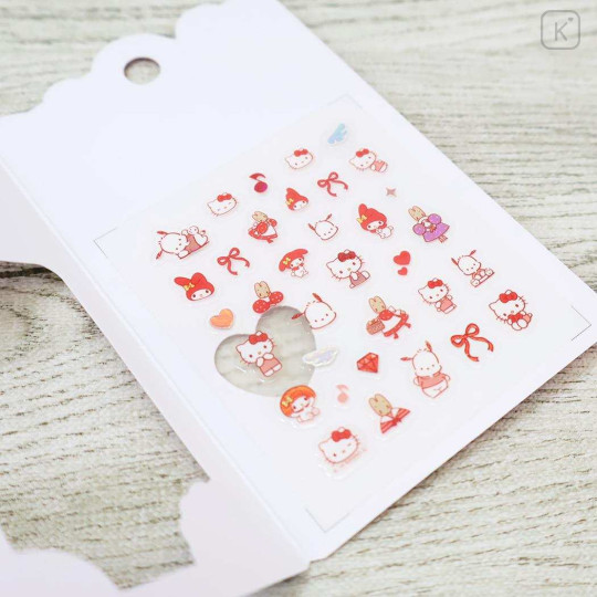 Japan Sanrio Deco Petit Sticker - Characters Red Ribbon - 2
