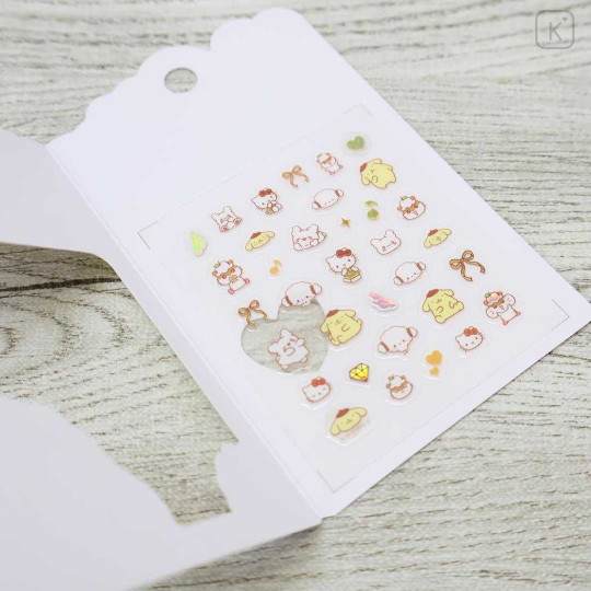 Japan Sanrio Deco Petit Sticker - Characters Yellow - 2