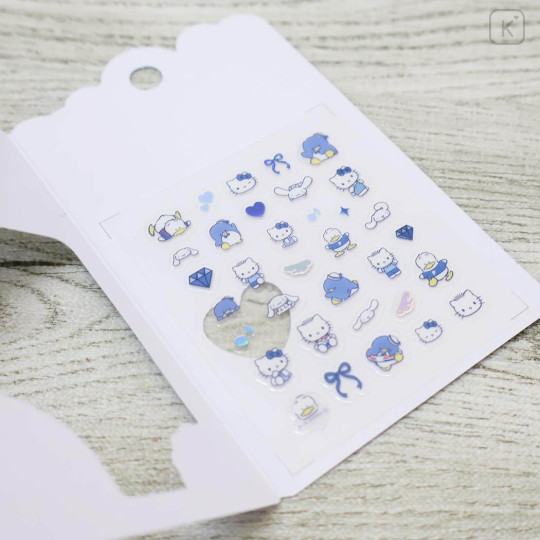 Japan Sanrio Deco Petit Sticker - Characters Blue - 2