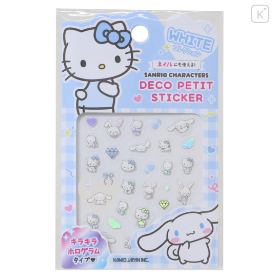 Japan Sanrio Deco Petit Sticker - Characters Light Blue - 1