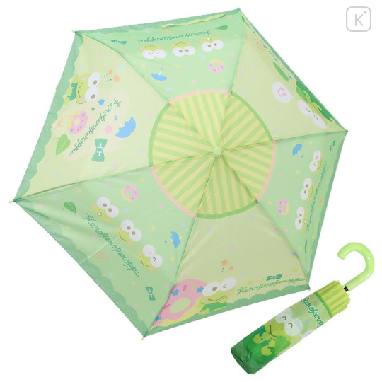Japan Sanrio Folding Umbrella - Keroppi : Donut - 1