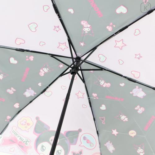 Japan Sanrio Folding Umbrella - Kuromi : KUROMIfy the World - 4