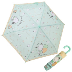 Japan Sanrio Folding Umbrella - Pochacco : Carrot Mint