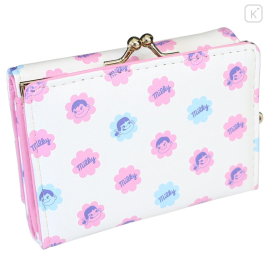 Japan Peko Chan Clasp Trifold Wallet - Milky Candy Pink - 2