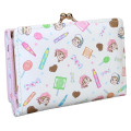 Japan Peko Chan Clasp Trifold Wallet - Milky Candy Pink Blue - 2