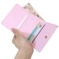 Japan Peko Chan Clasp Trifold Wallet - Milky Candy Pink Blue - 3