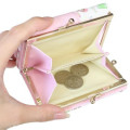 Japan Peko Chan Clasp Trifold Wallet - Milky Candy Pink Blue - 5