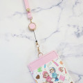 Japan Peko Chan Pass Case Card Holder & Reel - Milky Candy Pink Blue - 4