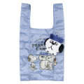 Japan Peanuts Eco Shopping Bag & Mascot Pouch - Olaf : Brother Light Blue - 1
