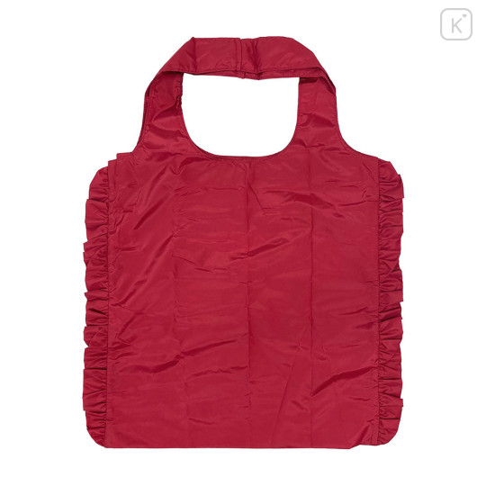 Japan Mofusand Hibiya Kadan Frilly Eco Bag - Red - 6