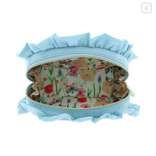 Japan Mofusand Hibiya Kadan Frill Pouch - Bloom - 5