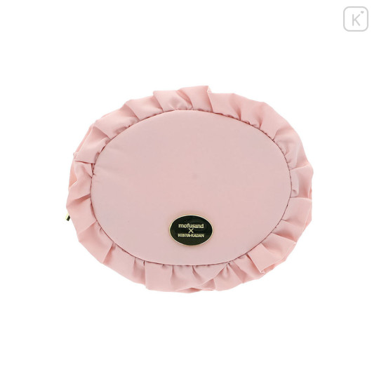 Japan Mofusand Hibiya Kadan Frill Mini Pouch - Sakura - 3