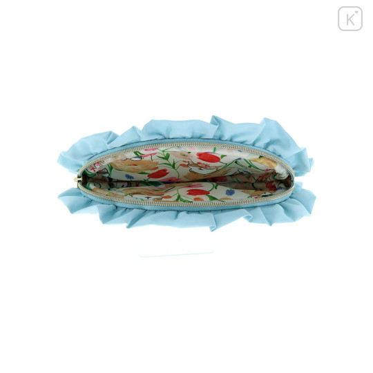 Japan Mofusand Hibiya Kadan Frill Mini Pouch - Bloom - 5