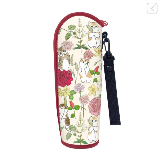Japan Mofusand Hibiya Kadan Soft Bottle Case - Carnation - 1