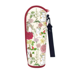 Japan Mofusand Hibiya Kadan Soft Bottle Case - Carnation
