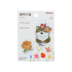 Japan Mofusand Hibiya Kadan Transparent Sticky Notes - Pink