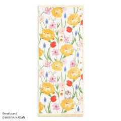Japan Mofusand Hibiya Kadan Face Towel - Spring Yellow