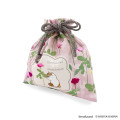 Japan Mofusand Hibiya Kadan Drawstring Bag (M) - Rose - 5