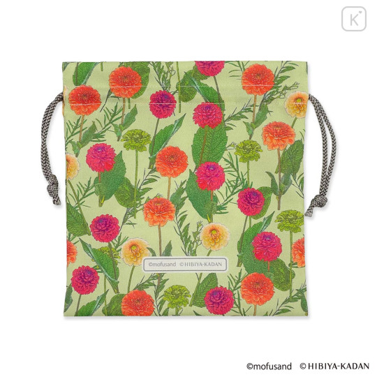 Japan Mofusand Hibiya Kadan Drawstring Bag (M) - Dahlia - 4