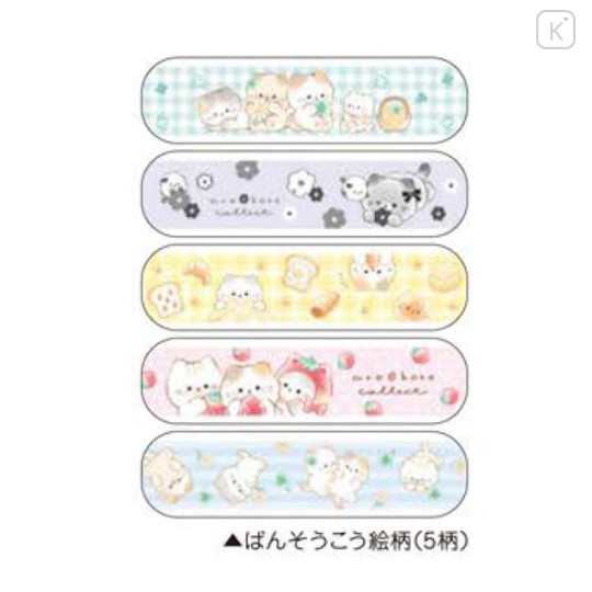 Japan Kamio Boxed Bandages - Chubby Cat Flower Bread - 2