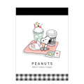 Japan Peanuts Mini Notepad - Snoopy : Cafe Soda - 1