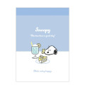 Japan Peanuts Mini Notepad - Snoopy : Cafe Soda Blue - 1