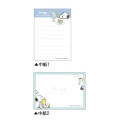 Japan Peanuts Mini Notepad - Snoopy : Cafe Soda Blue - 2