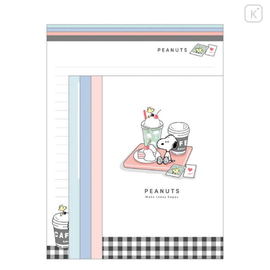 Japan Peanuts Letter Envelope Set - Snoopy : Cafe Soda - 1