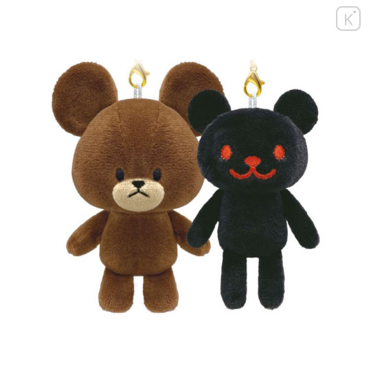 Japan The Bear's School Mascot Holder Connecting Set - Jackie & Chuckie - 1
