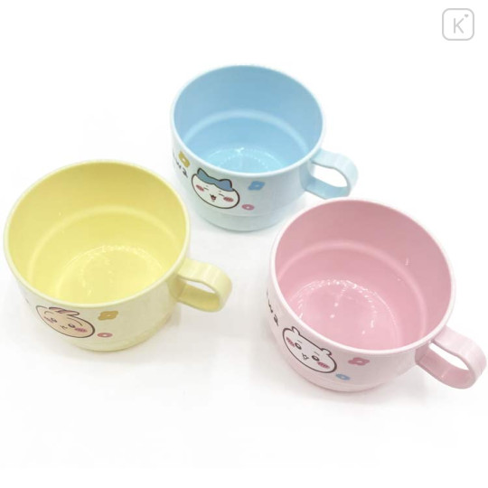 Japan Chiikawa Stacking Plastic Cup Set - Chiikawa & Hachiware & Usagi : Happy Flower - 3