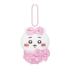 Japan Chiikawa Mini Mascot Holder - Chiikawa : Squeeze Swaddle