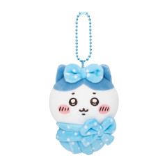 Japan Chiikawa Mini Mascot Holder - Hachiware : Squeeze Swaddle