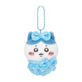 Japan Chiikawa Mini Mascot Holder - Hachiware : Squeeze Swaddle - 1
