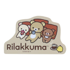 Japan San-x Die-cut Vinyl Sticker - Rilakkuma : Basic Rilakkuma Favorite Things Home Cafe
