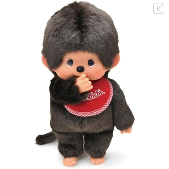 Japan Monchhichi Premium Standard Plush Toy (M) - Monchhichi-kun Brown Boy - 4