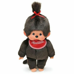 Japan Monchhichi Premium Standard Plush Toy (M) - Monchhichi-chan Brown Girl