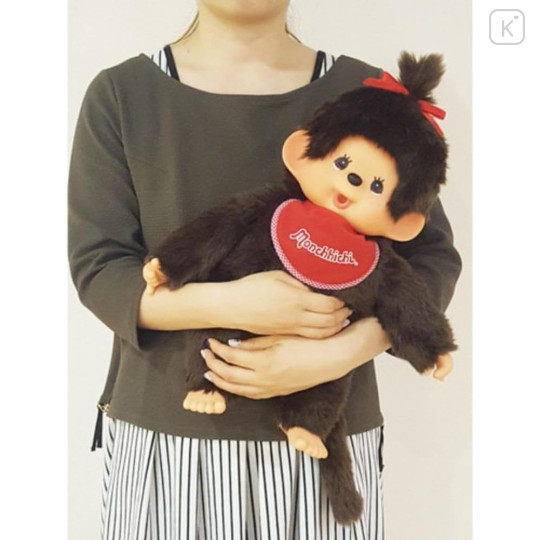 Japan Monchhichi Premium Standard Plush Toy (L) - Monchhichi-chan - 3