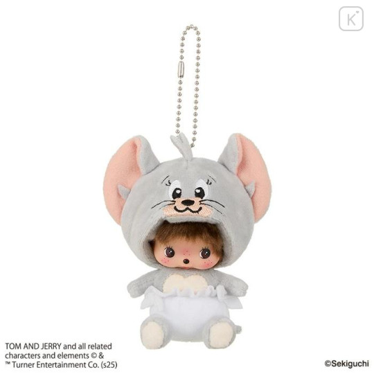 Japan Monchhichi × Tom and Jerry Plush Keychain - Bebichhichi-kun - 1