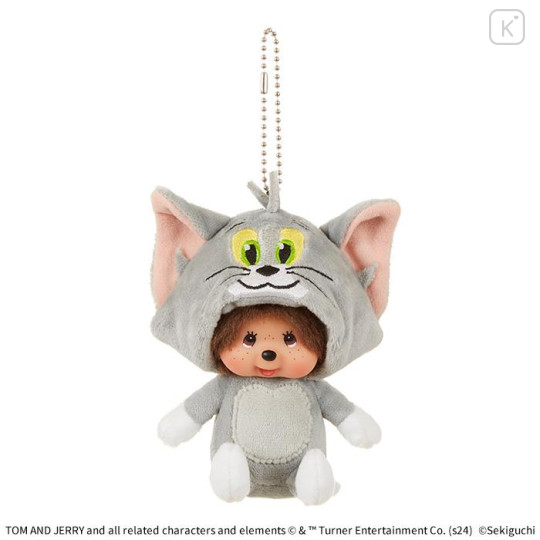 Japan Monchhichi × Tom and Jerry Plush Keychain - Tom Monchhichi-kun - 1