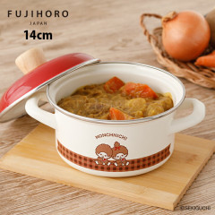 Japan Monchhichi Enamel Casserole 14cm