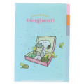 Japan Peanuts 3 Pockets A5 Index File - Snoopy & Woodstock : Donut - 1