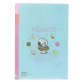 Japan Peanuts 3 Pockets A5 Index File - Snoopy & Woodstock : Donut - 2