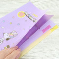 Japan Peanuts 3 Pockets A5 Index File - Snoopy & Woodstock : Marshmallow - 3