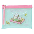 Japan Peanuts A6 Flat Pouch - Snoopy & Woodstock : Donut - 1